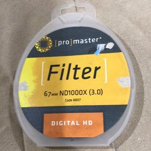 Pro master filter lens cap. 67 mm ND1000x (3.0)